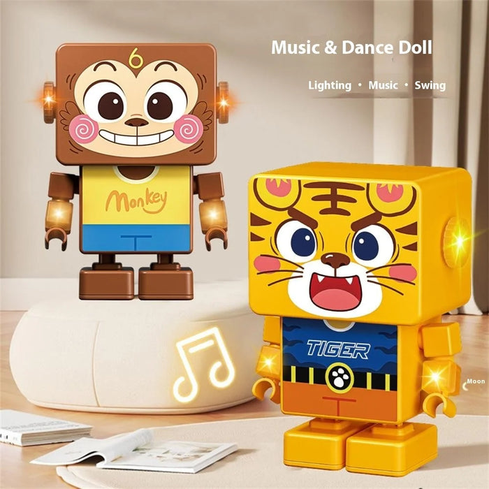 RA20 / RB20 Dancing Animal Robot Electronic Toy with Music and Lights Effects for Children - Monkey - 5