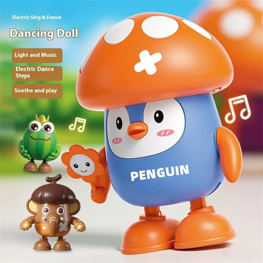 Creative Children Dancing Robot Toy with Light / Music Effects Electric Animal Toy - R25 Mushroom - 6