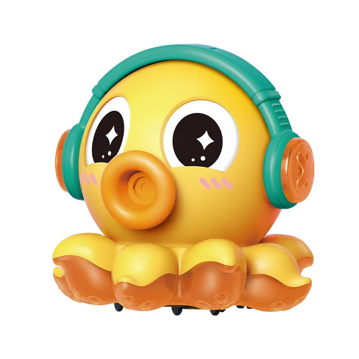 S-006A Electric Octopus Toy with Music / Light / Spray Function Multidirectional Octopus Toy - Yellow - 1