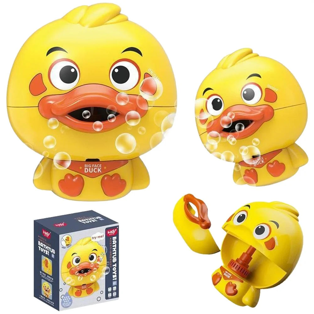 Electric Bubble Duck Baby Bath Toy Bubble Maker Bathroom Toy for Children Kids - 1