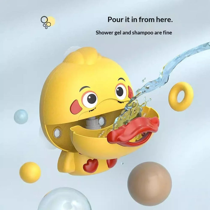 Electric Bubble Duck Baby Bath Toy Bubble Maker Bathroom Toy for Children Kids - 4