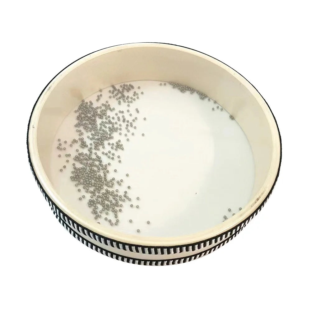10 Inch Wave Bead Hand Drum Sea Sound Drum Relaxation Musical Instrument - Transparent - 1