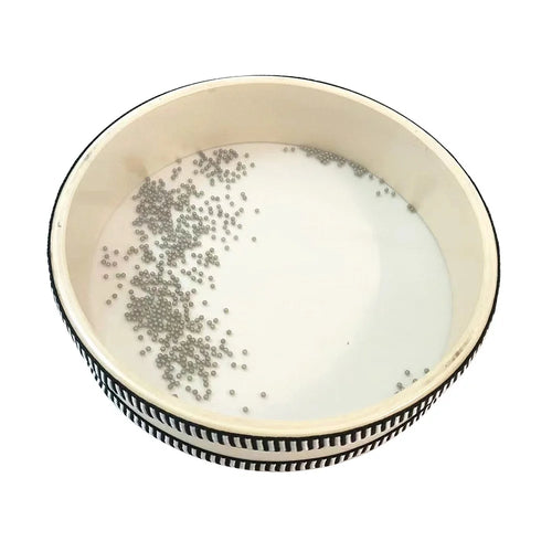 10 Inch Wave Bead Hand Drum Sea Sound Drum Relaxation Musical Instrument - Transparent - 1