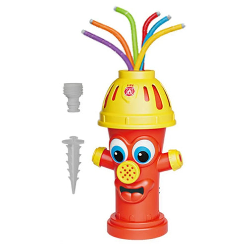 DB25809 Top Swing Pipes Style Fire Hydrant Sprinkler Water Toy Lawn Garden Rotating Water Spray Toy - Red - 1