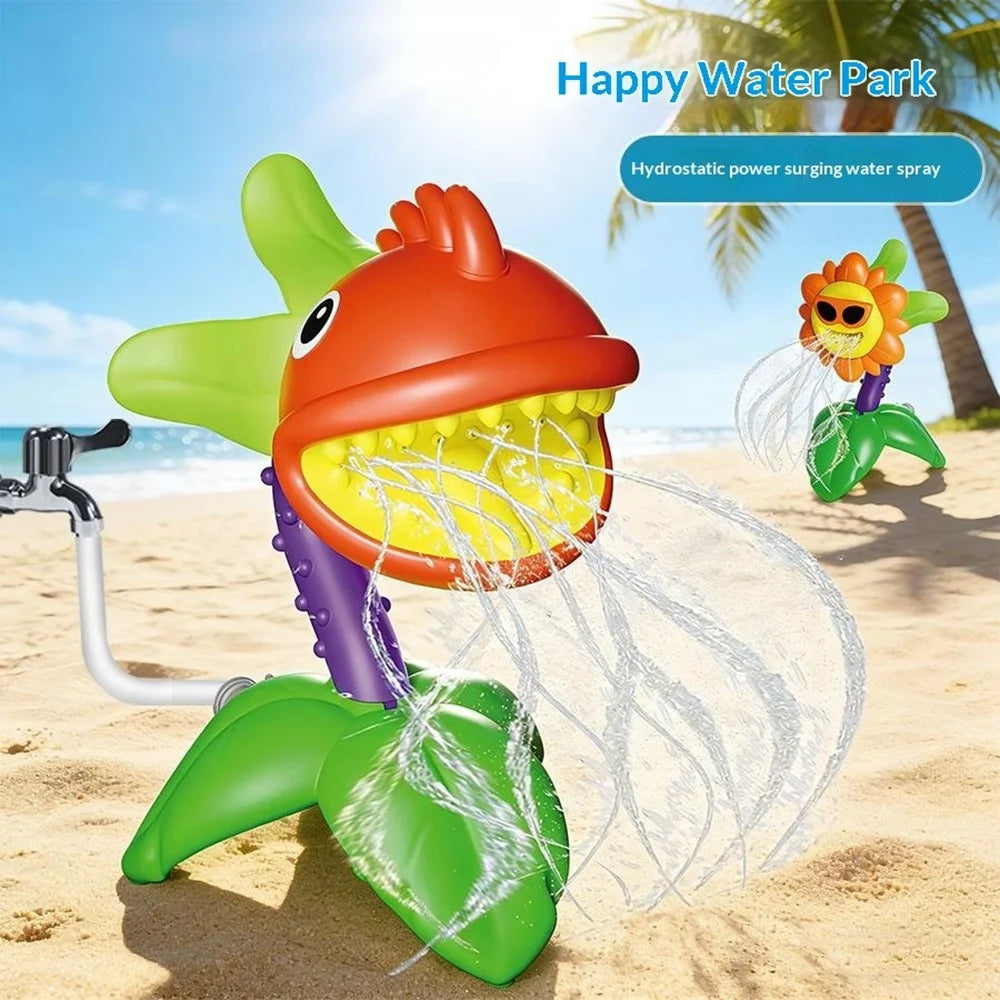 DB25804 Rotating Spray Water Toy Outdoor Garden Lawn Flower Sprinkler Kids Water Play Toy - Chomper - 3