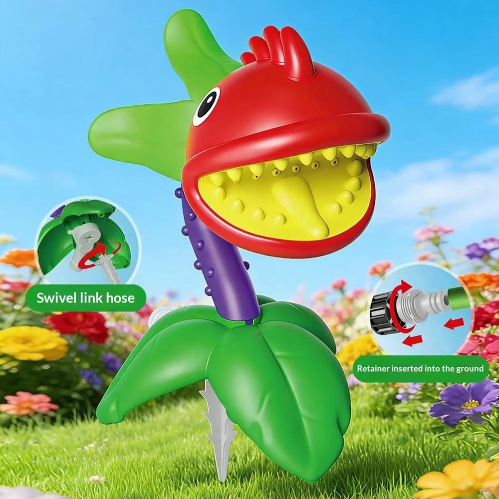 DB25804 Rotating Spray Water Toy Outdoor Garden Lawn Flower Sprinkler Kids Water Play Toy - Chomper - 4