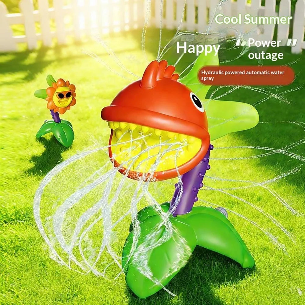 DB25804 Rotating Spray Water Toy Outdoor Garden Lawn Flower Sprinkler Kids Water Play Toy - Chomper - 5
