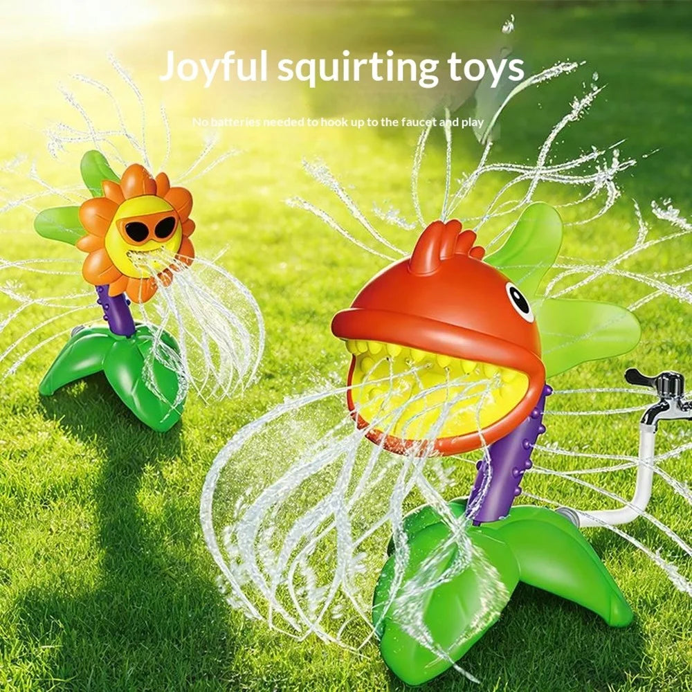 DB25804 Rotating Spray Water Toy Outdoor Garden Lawn Flower Sprinkler Kids Water Play Toy - Chomper - 7