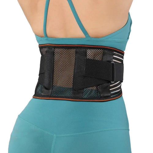 VBOSI 3352V Back Support Belt Breathable Adjustable Lumbar Belt for Squats Weightlifting Gym - Black M - 1