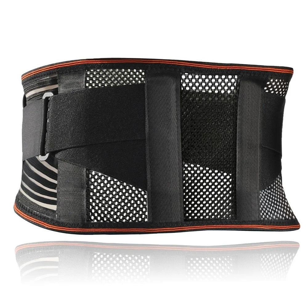 VBOSI 3352V Back Support Belt Breathable Adjustable Lumbar Belt for Squats Weightlifting Gym - Black M - 2