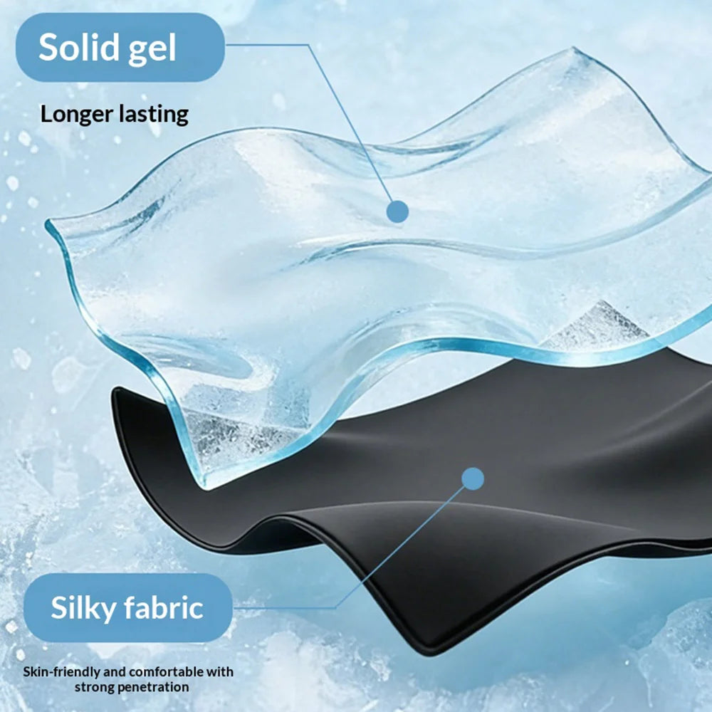 W8791 Hot Cold Therapy Lumbar Support Belt Reusable Gel Wrap Back Brace for Sports Recovery - Black - 5