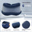 Cervical Support Neck Brace Breathable Ergonomic Posture Corrector Collar for Office Workers - Dark Blue - 2