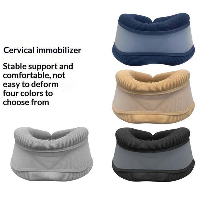Cervical Support Neck Brace Breathable Ergonomic Posture Corrector Collar for Office Workers - Dark Blue - 5