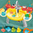 7988 Children Electric Automatic Watering Faucet Toy Fishing Platform Water Pretend Play Educational Toys Parent-Child Playset - Crab - 5