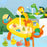 7988 Children Electric Automatic Watering Faucet Toy Fishing Platform Water Pretend Play Educational Toys Parent-Child Playset - Crab - 6