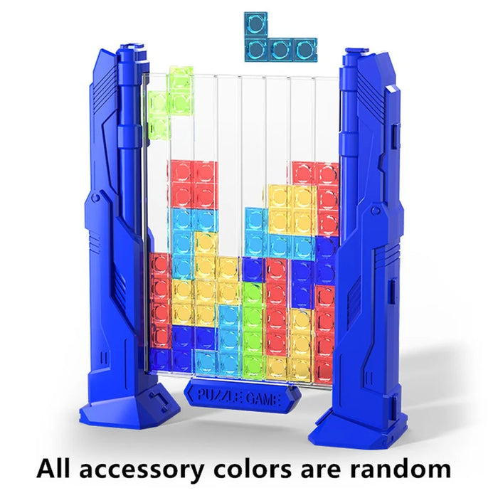 2144 Children 3D Block Puzzle Toy Logical Thinking Training Educational Toys Parent-Child Desktop Game - Blue - 2
