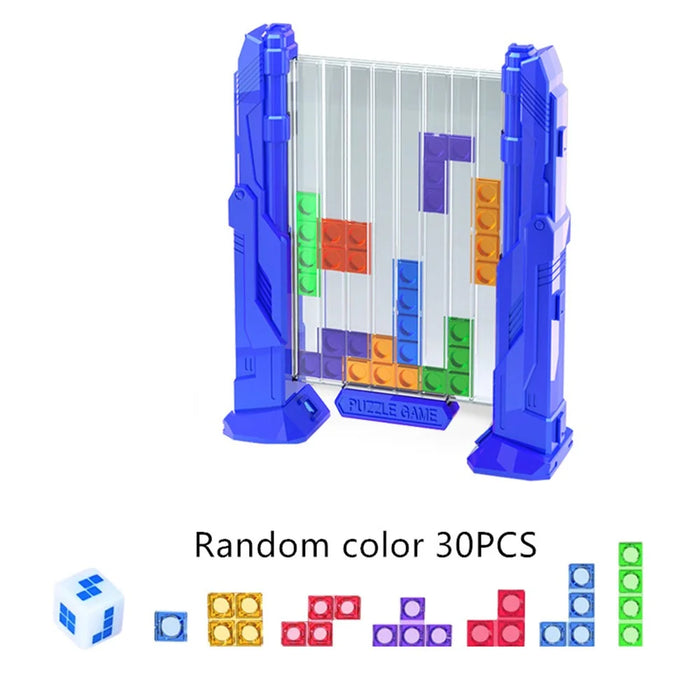2144 Children 3D Block Puzzle Toy Logical Thinking Training Educational Toys Parent-Child Desktop Game - Blue - 3