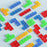 2144 Children 3D Block Puzzle Toy Logical Thinking Training Educational Toys Parent-Child Desktop Game - Blue - 6