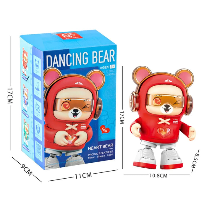 S-001A Music Lighting Kids Dancing Robot Bear Toy Children Birthday Gift - Green - 4