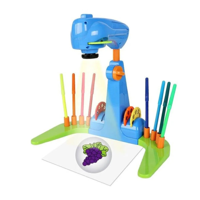 YM133 Drawing Projector for Kids Tracing Drawing Projector Toy Sketcher with Light - Blue - 1