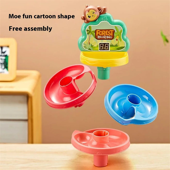 JSL711 Children Scoring Hammer Ball Game Educational Whack-A-Mole Track Rolling Ball Tabletop Toy - 4
