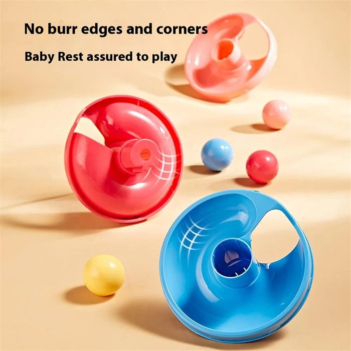 JSL711 Children Scoring Hammer Ball Game Educational Whack-A-Mole Track Rolling Ball Tabletop Toy - 5