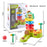 JSL711 Children Scoring Hammer Ball Game Educational Whack-A-Mole Track Rolling Ball Tabletop Toy - 7