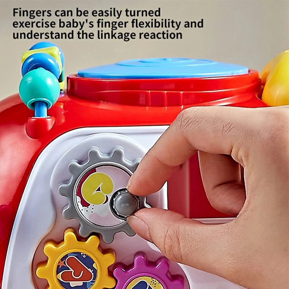 JSL88-19 Multifunction Cartoon Car Phone Toy for Toddlers Early Learning Baby Music Telephone - Yellow - 4