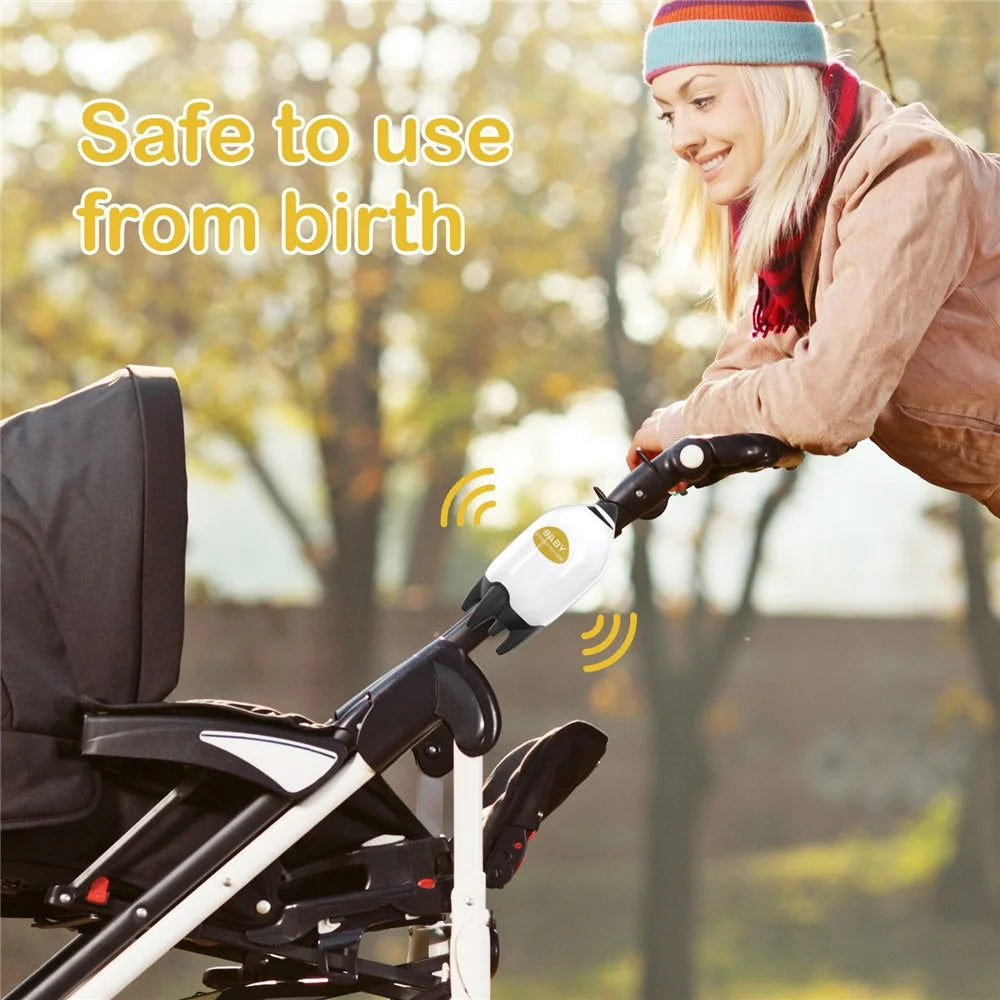 Portable Baby Stroller Rocker Rechargeable Adjustable Speed Infant Sleep Soother Device - 4