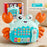 Children Early Education Toy Crab Storyteller Machine Musical Toy with Songs / Piano Function - Blue - 2