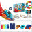 Anti Gravity Electric Track Car Toy 138Pcs DIY Railway Set Roller Coaster Building Block Toy for Boys Girls - 1