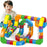 123Pcs Non-magnetic Snap-fit Train Set Educational Building Blocks Electric Track Car DIY Assembly Toy for Children - 2