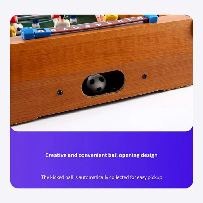 51×31×9 cm Mini Wooden Desktop Foosball Table Game Indoor Soccer Game Tabletop Football Toy for Kids Family - 4