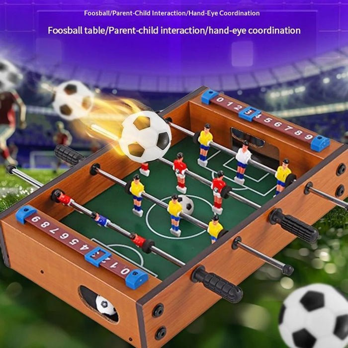 34.5x22.5×7cm Mini Wooden Desktop Football Table Game Indoor Table Soccer Game Toy for Kids Parent-Child - 2