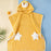 60x120cm Hooded Bath Towel Highly Absorbent Kids Bath Towel Soft Baby Shower Blanket - Yellow - 2
