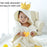 60x120cm Hooded Bath Towel Highly Absorbent Kids Bath Towel Soft Baby Shower Blanket - Yellow - 7