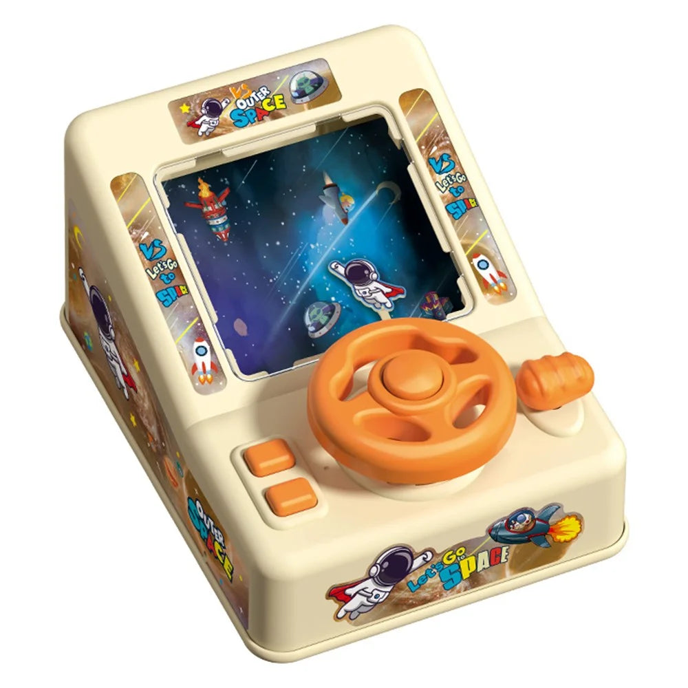 6741 Children Astronaut Racing Car Steering Wheel Simulator Driving Wheel Educational Toy for Kids Boys Girls - 1