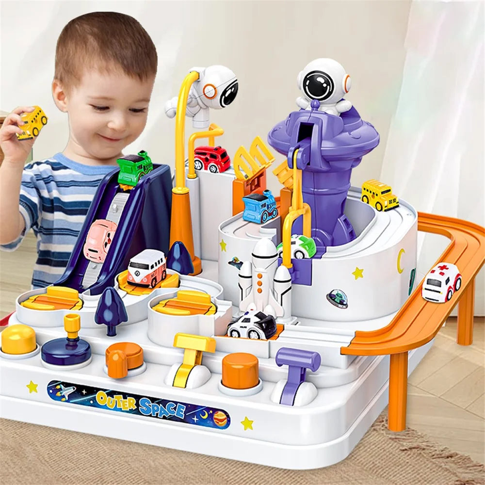 6742 Kids Race Track Boys Car Adventure Toy Gift Preschool Educational Car Toy Game for Toddlers - 6