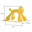 Lion Style Infant Silicone Teether Baby Teething Chewing Toy with Storage Box and Strap ST (BPA Free, No FDA Certificate) - Yellow - 7