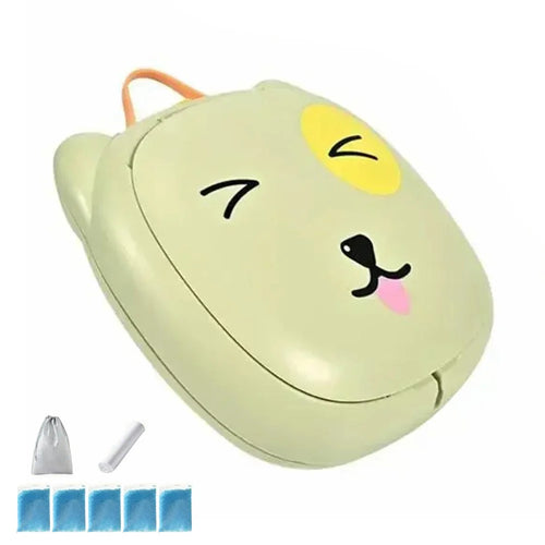 RJ101 Foldable ABS+PP+PU Mat Baby Toilet Travel Potty Seat for Outdoor Activities - Green - 1