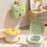 RJ101 Foldable ABS+PP+PU Mat Baby Toilet Travel Potty Seat for Outdoor Activities - Green - 7