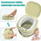 RJ101 Foldable ABS+PP Baby Toilet Potty Seat for Toddler Travel Outdoor Camping - Green - 3