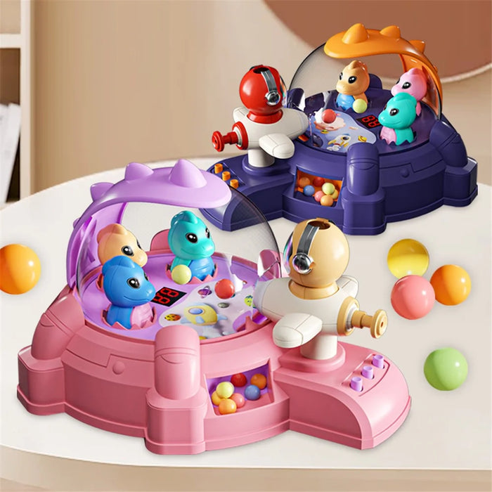 YY1906 Pinball Game Electric Dinosaur Pinball Toy Preschool Toy for Toddlers - Purple - 7