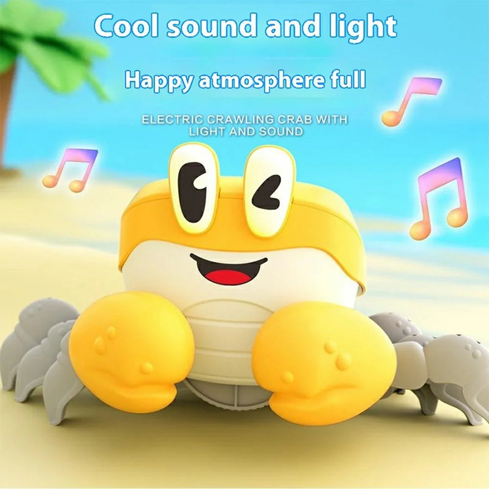 S-003A Electric Escape Crabs Electronic Pets Musical Dancing Educational Toddler Moving Toy - Pink - 3