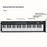 HQA2-49 49-Key Portable Folding Piano Children Beginner Musical Instrument Roll-Up Keyboard - White - 3