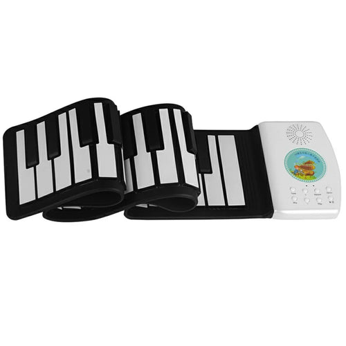 PM49 49-Key Portable Folding Piano Children Beginner Roll-Up Keyboard Musical Instrument Toy - 1
