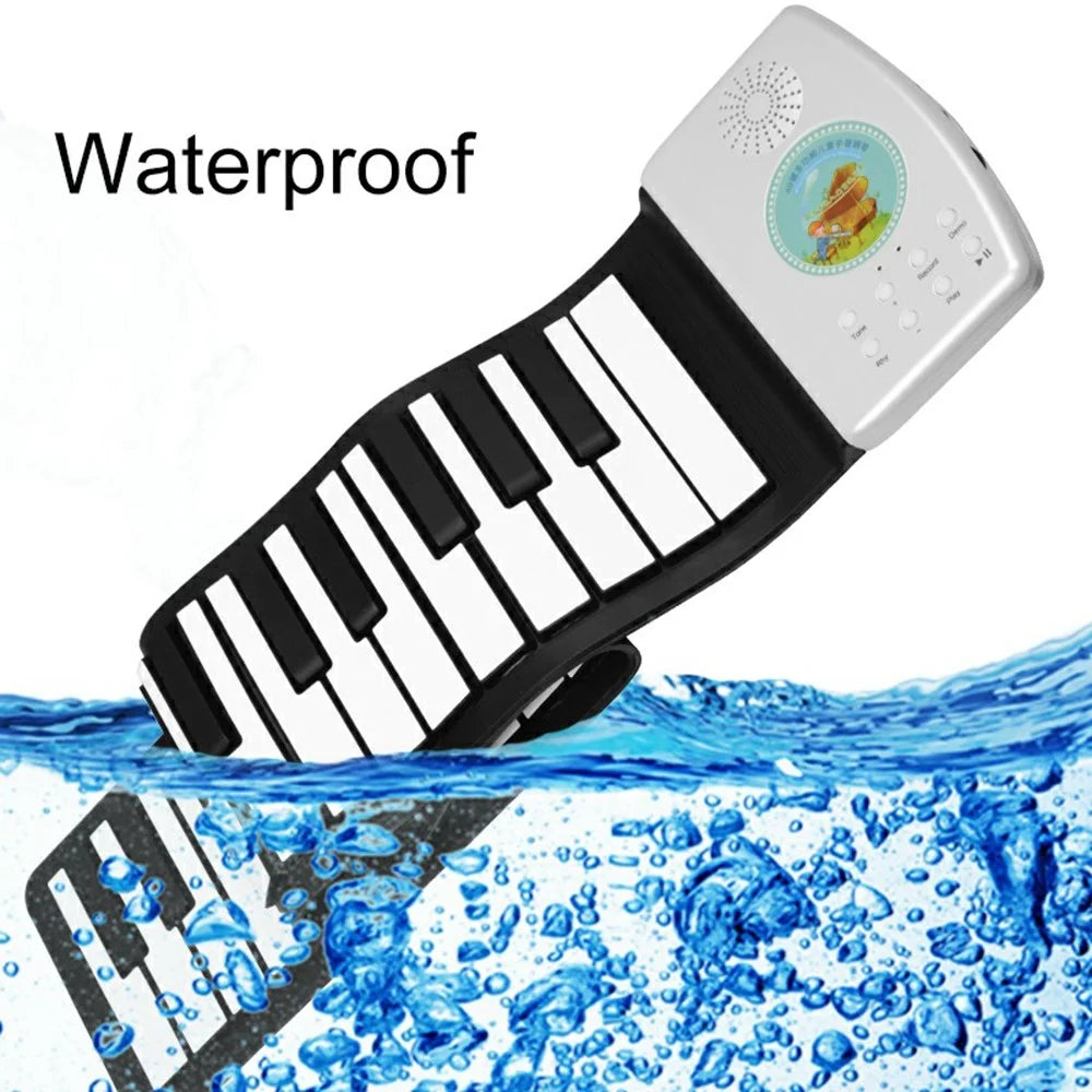 PM49 49-Key Portable Folding Piano Children Beginner Roll-Up Keyboard Musical Instrument Toy - 6