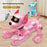 Smart Robots Dog Toy Programmable Interactive RC Robotic Pets with Touch Sensors and Music Dancing - Pink - 4