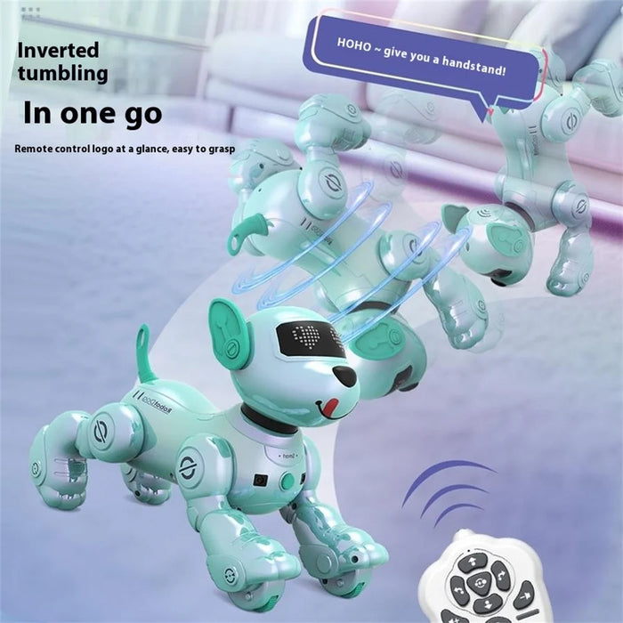 Smart Robots Dog Toy Programmable Interactive RC Robotic Pets with Touch Sensors and Music Dancing - Pink - 7
