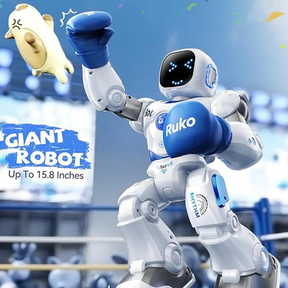 Smart RC Robot Toy Electric Educational Toy with Voice Dancing Dialogue Programming for Children - 3